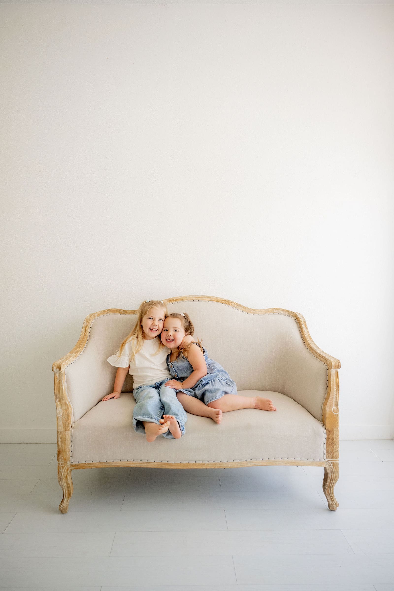 Family sessions at Little White Studio